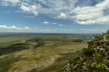 Fototapeta na wymiar natural viewpoint of Vale do Pati, Chapada Diamantina, State of Bahia, Brazil