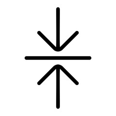 center align line icon