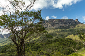 Fototapeta na wymiar natural viewpoint of Vale do Pati, Chapada Diamantina, State of Bahia, Brazil