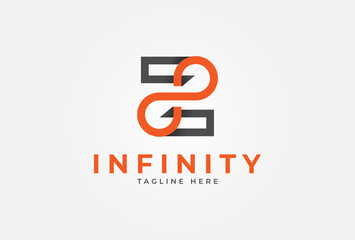 Infinity Logo,  Letter Z with Infinity combination, suitable for technology, brand and company logos design, vector illustration