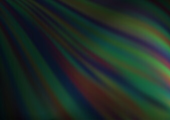 Dark Green vector template with abstract lines.