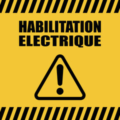 Logo habilitation électrique.