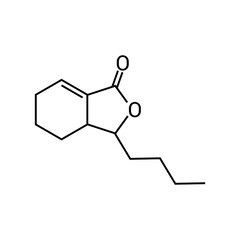 chemical structure of Sedanolide (C12H18O2)