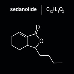 chemical structure of Sedanolide (C12H18O2)