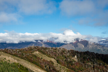 Fototapeta na wymiar View from Cerro Catedral, Bariloche, Argentina