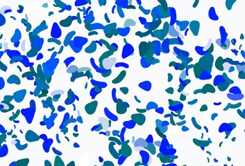 Light blue vector pattern with chaotic shapes.