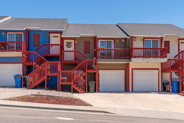 Naklejka premium Residential condominiums in suburb Pocatello.