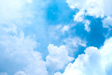 blue sky with clouds 001