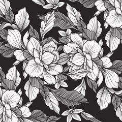 beautiful hand drawn floras pattern
