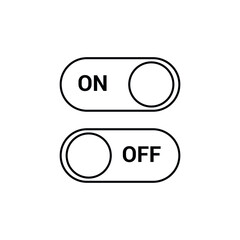 On off button icon vector illustration