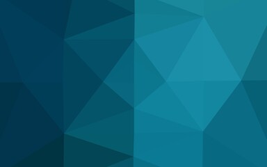 Light BLUE vector triangle mosaic cover.