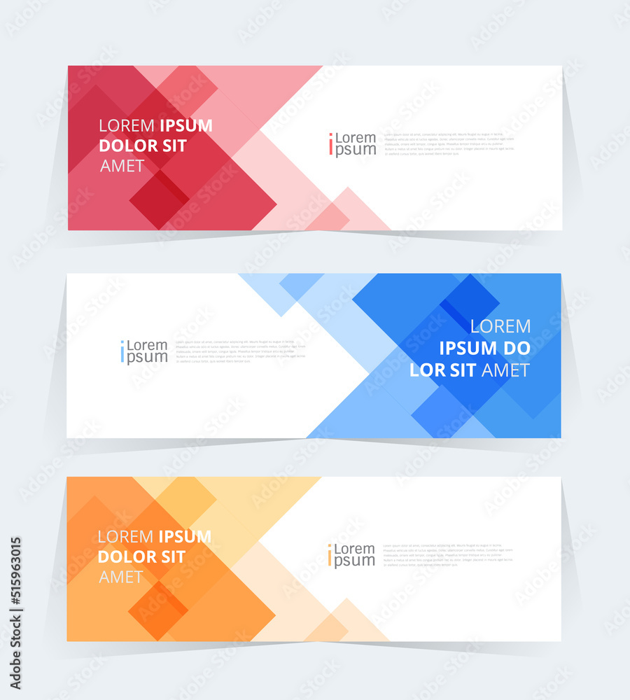 Poster geometric banner design with vector presentation template.