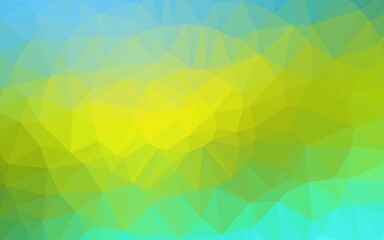 Light Blue, Yellow vector low poly layout.