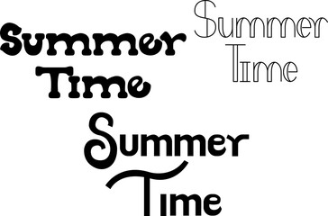 Summer time lettering