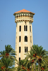 Fototapeta na wymiar the tower of the building