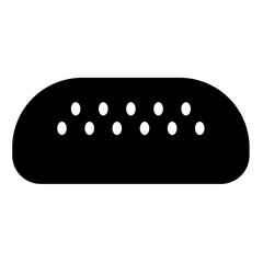 hamburger bread icon glyph