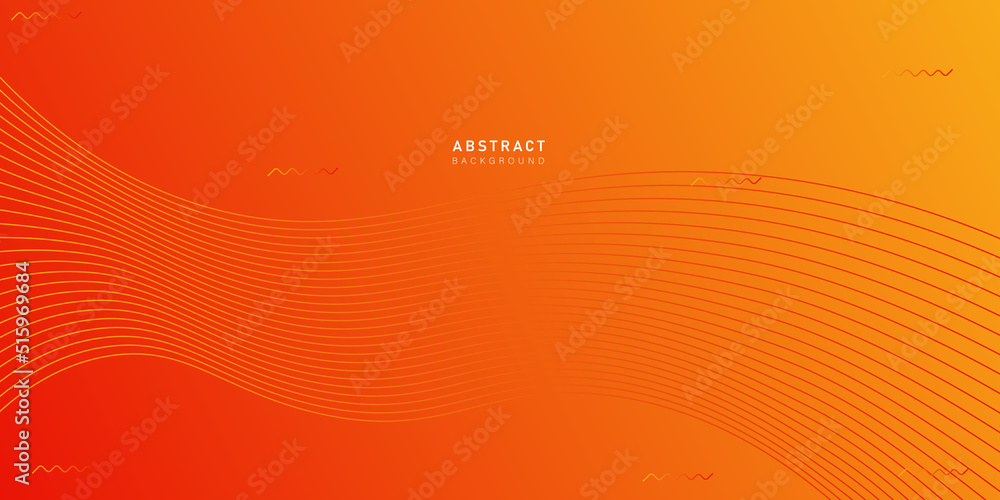 Poster trendy orange abstract background for presentation design, futuristic orange color abstract use for 