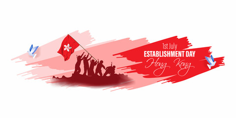 Vector illustration for Hongkong Establishment Day