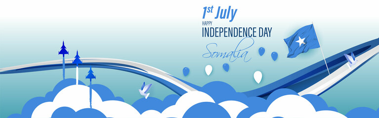 Vector illustration for Somalia Independence Day