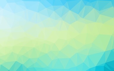 Fototapeta premium Light Blue, Yellow vector abstract mosaic pattern.