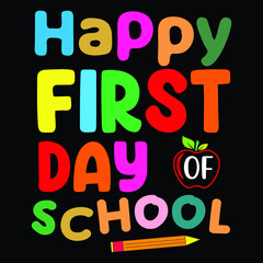 Back to school t shirt design
