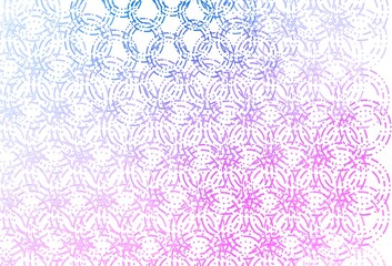Fototapeta premium Light pink, blue vector template with circles.