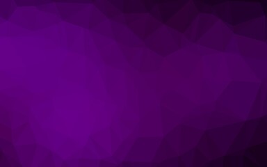 Fototapeta premium Dark Purple vector polygon abstract background.