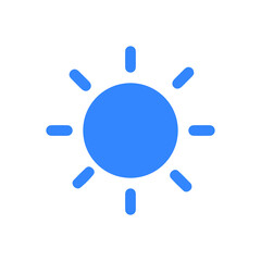 Brightness dark or light sun icon