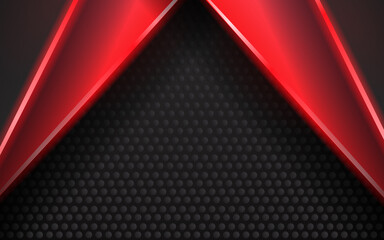 Abstract modern technology red neon light background