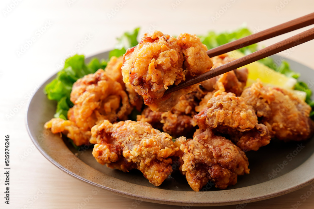 Sticker 鶏の唐揚げ　japanese fried chicken