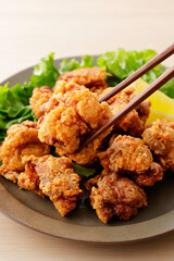 鶏の唐揚げ　Japanese fried chicken