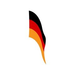 german flag logo illustration design