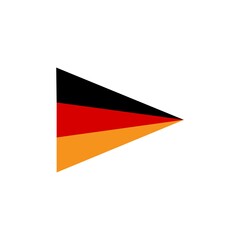 german flag logo illustration design