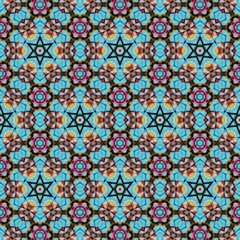 Traditional mystic background design. Arabesque ethnic texture. Geometric stripe ornament cover photo. Turkish fashion for floor tiles and carpet. Repeated pattern design for Moroccan textile print