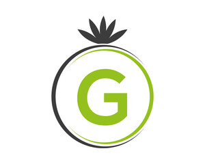 Letter G Leaf Logo Design Template  Vector