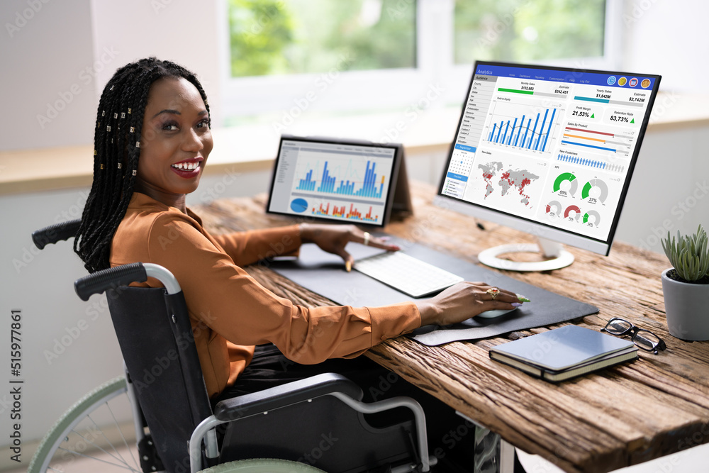 Poster data analyst using data analytics kpi