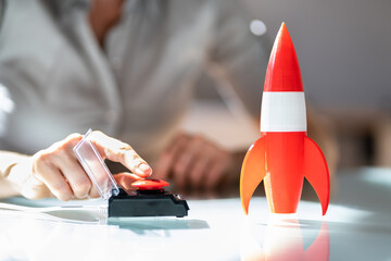 Red Launch Button