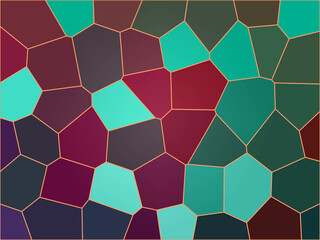 mosaic pattern bubble gum design 