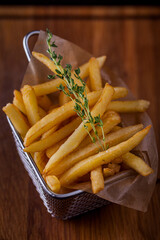 French fries with thyme