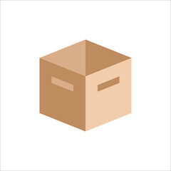 Carton box icon, Vector and Illustration.