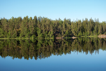 Fototapeta na wymiar landscape with reflection