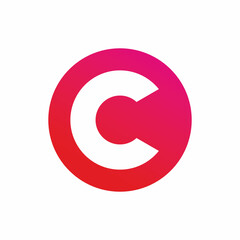 circle letter c logo design