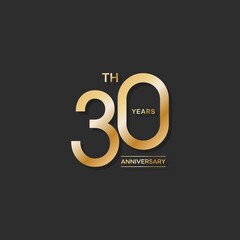 30 years anniversary design template. vector template illustration