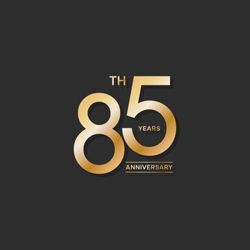 85 years anniversary design template. vector template illustration