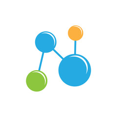 Molecule logo illustration