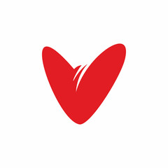 red love art logo design