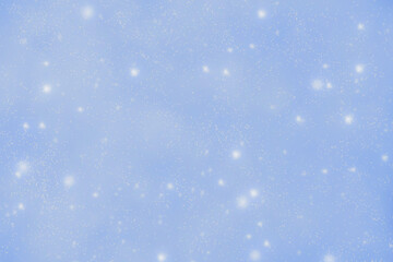 Obraz na płótnie Canvas Snowfall in the winter background. Blue and white background of snowflakes illustration background. 