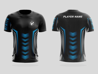 Specification Soccer Sport mockup , Esports Gaming T Shirt Jersey template