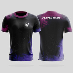 Specification Soccer Sport mockup , Esports Gaming T Shirt Jersey template