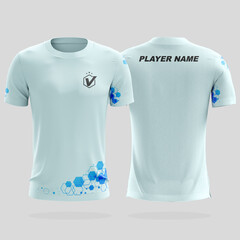 Specification Soccer Sport mockup , Esports Gaming T Shirt Jersey template